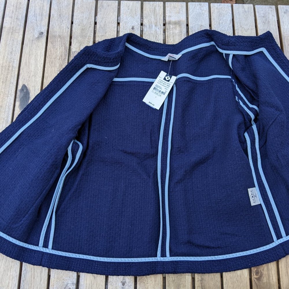 Land's End Women Knitted Jacket "Take to the open canvas"